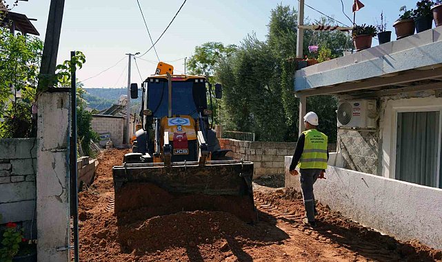 Milas Küçükdibekdere'de 5 bin 500 metrelik altyapı yatırımı