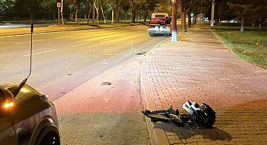 Motosiklet kazasında ağır yaralanan sürücü hayatını kaybetti