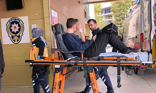 Motosikletini tamir ederken parmağı koptu