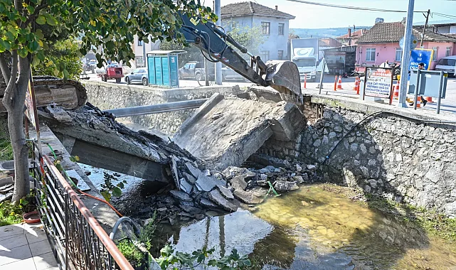 Mudanya Çekrice'ye Büyükşehir'den çift şeritli köprü