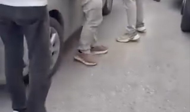 Mudanya'da servis şoförleri arasında kavga