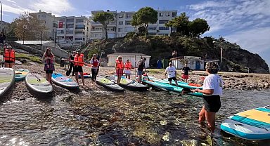 Mudanya'da öğretmenlere deniz üzerinde sürpriz etkinlik