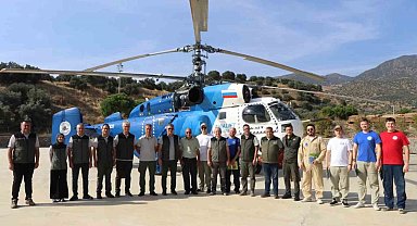 Muğla'da yangınla mücadele eden hava ekiplerine teşekkür belgesi