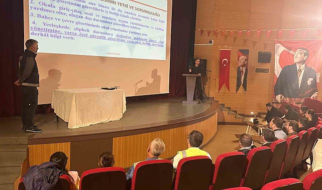 Muratlı'da okul görevlilerine "güvenlik" eğitimi