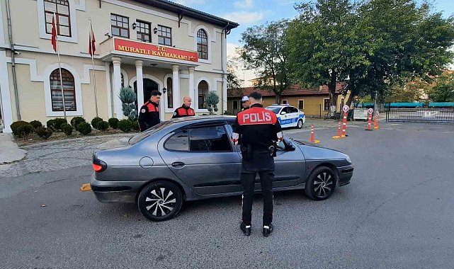 Muratlı'da polisten sıkı denetim