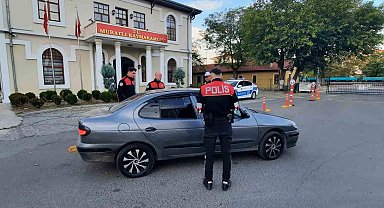 Muratlı'da polisten sıkı denetim