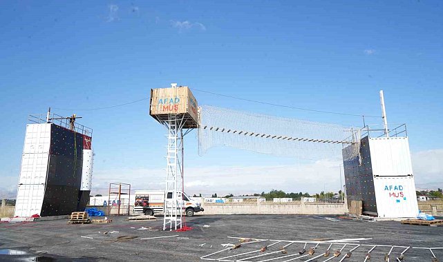 Muş'ta atık malzemelerle "Afet Eğitim ve Macera Parkı" kuruluyor