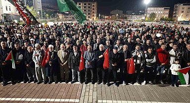 Muş'ta Gazze'ye destek gösterisi düzenlendi