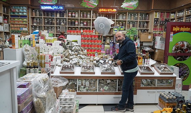 Muş'ta havalar soğudu, aktarlarda yoğunluk arttı
