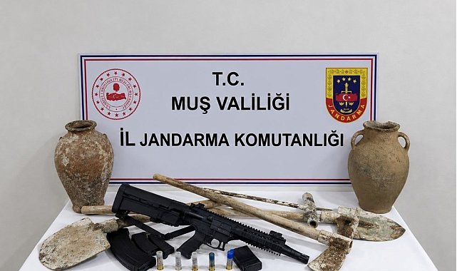 Muş'ta kaçak kazı operasyonu