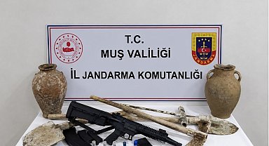 Muş'ta kaçak kazı operasyonu