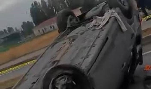 Muş'ta otomobil takla attı: 1 ölü, 3 yaralı