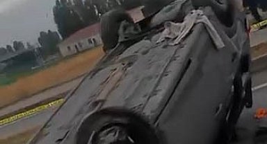 Muş'ta otomobil takla attı: 1 ölü, 3 yaralı