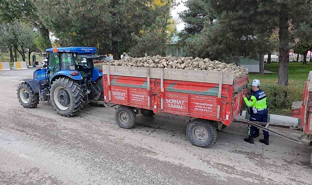 Muş'ta tarım araçlarına yönelik trafik denetimi yapıldı