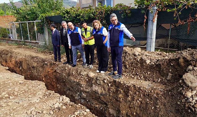 MUSKİ'den Fethiye Çatalarık'ta 2 bin metrelik kanalizasyon hattı çalışması