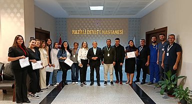 Nazilli'de acil bakım hemşireleri sertifikalarını aldı