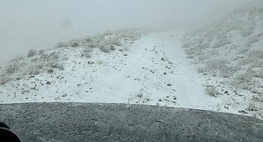 Nemrut Kalderası beyaza büründü