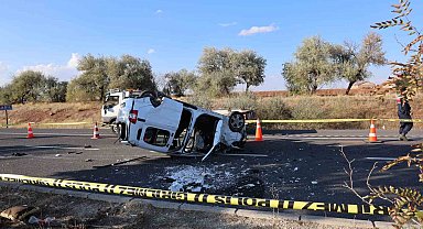 Nevşehir'de refüje çarpan araç takla attı: 1 ölü, 2 yaralı