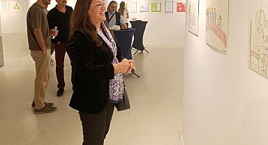 Nilüfer'deki sergide hayal gücü çizgilerle buluştu