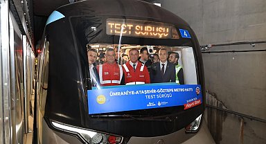 O hatta test sürüşü yapıldı... İstanbul'da metro için geri sayım