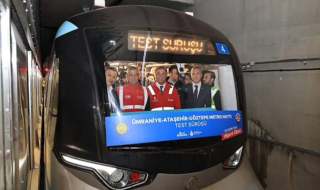 O hatta test sürüşü yapıldı... İstanbul'da metro için geri sayım