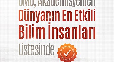 OMÜ'lü 18 akademisyen "Dünyanın En Etkili Bilim İnsanları Listesi"nde