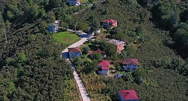 Ordu Çamaş'ta beton yol çalışmaları aralıksız sürüyor