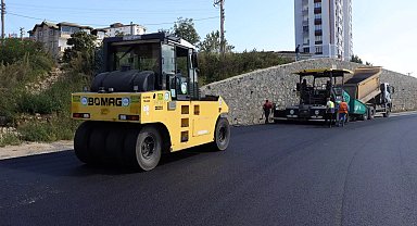 Ordu Fatsa'da asfalt mesaisi devam ediyor
