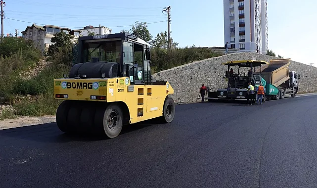 Ordu Fatsa'da asfalt mesaisi devam ediyor