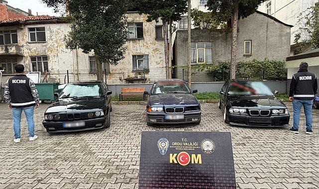 Ordu merkezli 'change' araç operasyonu: 6 araca el konuldu