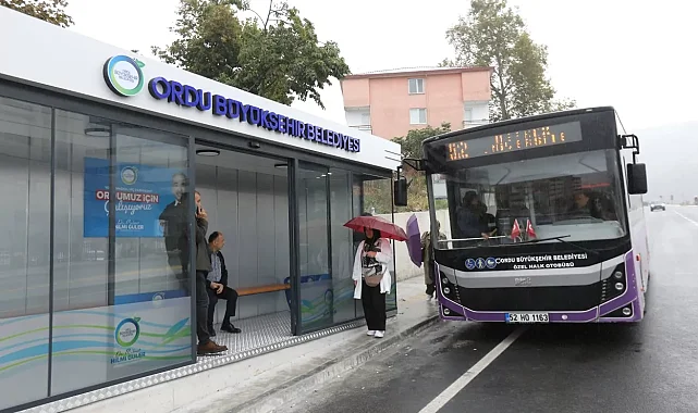 Ordu Şehir Hastanesi'ne modern durak konforu