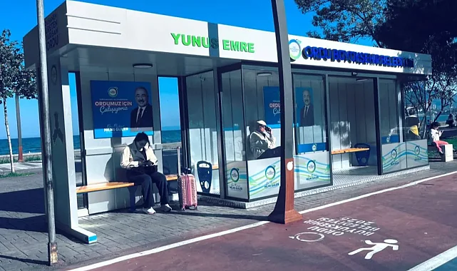 Ordu Ünye'ye yeni nesil akıllı duraklar geliyor