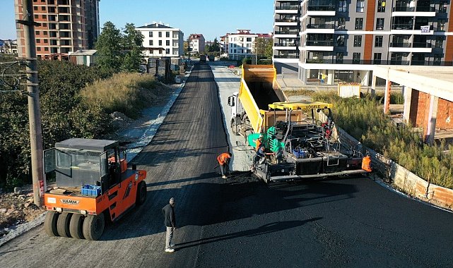 Ordu'da sıcak asfalt çalışmaları sürüyor