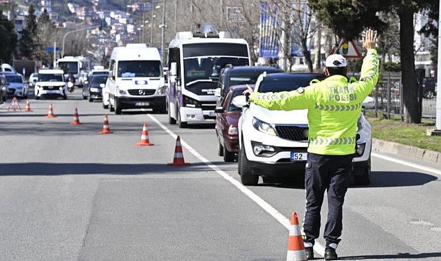 Ordu'da trafik denetimleri: 20 bine yakın araç ve sürücüsü denetlendi