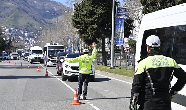 Ordu'da trafik denetimleri: Bir haftada 20 bine yakın araç denetlendi