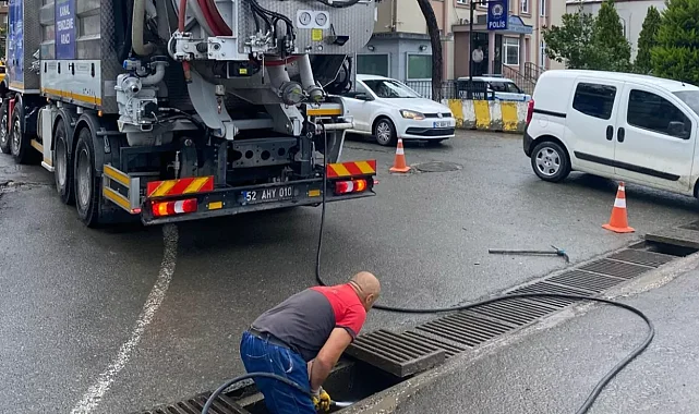Ordu'da menfez ve boru temizliği