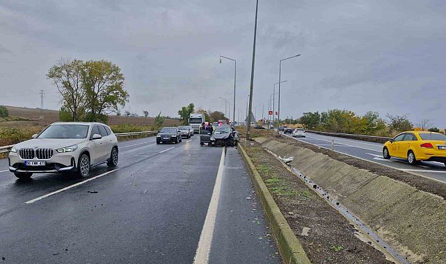 Otomobil hurdaya döndü: Hava yastıkları hayat kurtardı