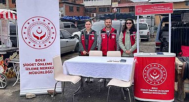 Panayırda vatandaşlara KADES ve şiddetle mücadele anlatıldı