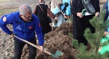 Pasinler'de DİTİB Hatıra Ormanı dualarla açıldı