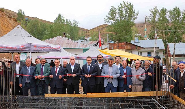 Pınargözü köy konağının temeli atıldı