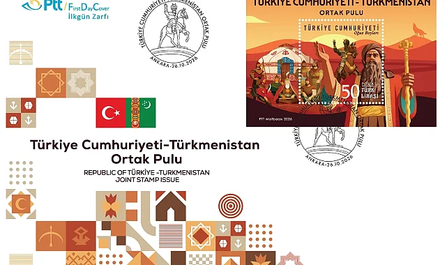 PTT'den 'Türkiye-Türkmenistan' temalı anma pulu