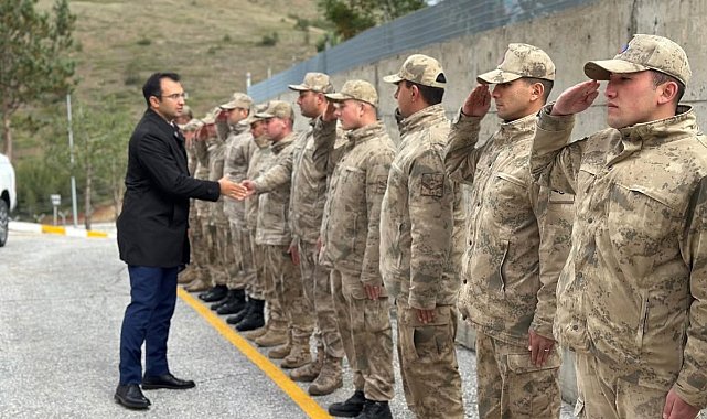 Refahiye Kaymakamı Taşkıran'dan jandarma karakoluna ziyaret