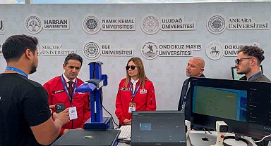 Rektör Aydın TEKNOFEST'te TÜME'nin otonom çiftliğini inceledi: Bir benzeri de OMÜ'de hayata geçiyor