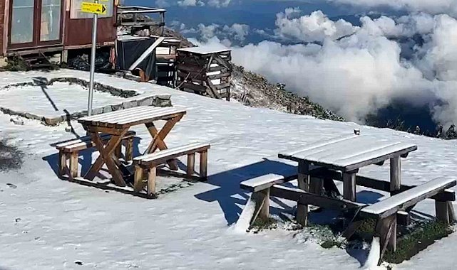 Rize'nin yaylaları beyaza büründü