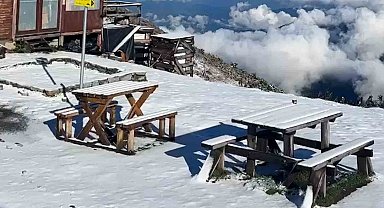 Rize'nin yaylaları beyaza büründü