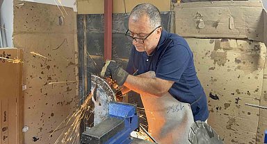 Sağlık memuru hurdayı sanat eserlerine dönüştürüyor