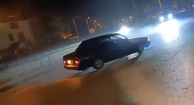 Sakarya'da drift atan sürücüye 140 bin lira ceza