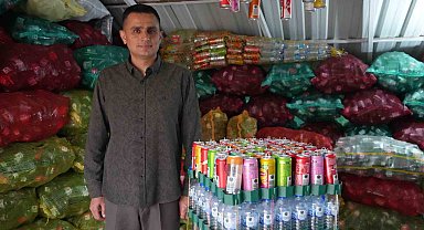 Samsun'da 100 bin içecek ambalajı biriktirdi, Türkiye birincisi oldu