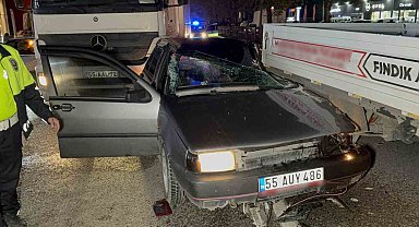 Samsun'da 4 araçlı zincirleme kaza: Anne ve oğlu yaralandı