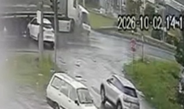 Samsun'da 5 kişinin yaralandığı kazanın güvenlik kamerası görüntüsü ortaya çıktı
